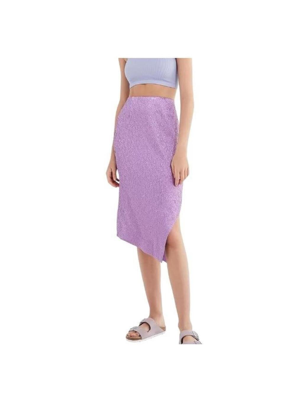 Urban Outfitters Asymmetrical Lavender Midi Skirt